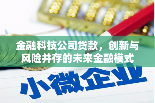 咸宁金融科技公司贷款，创新与风险并存的未来金融模式