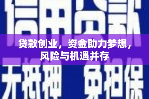 咸宁贷款创业，资金助力梦想，风险与机遇并存