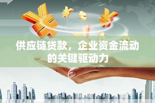 咸宁供应链贷款，企业资金流动的关键驱动力