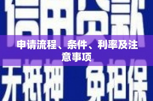 咸宁申请流程、条件、利率及注意事项