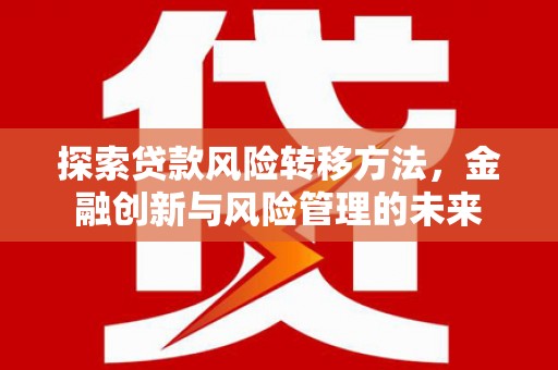 咸宁探索贷款风险转移方法，金融创新与风险管理的未来