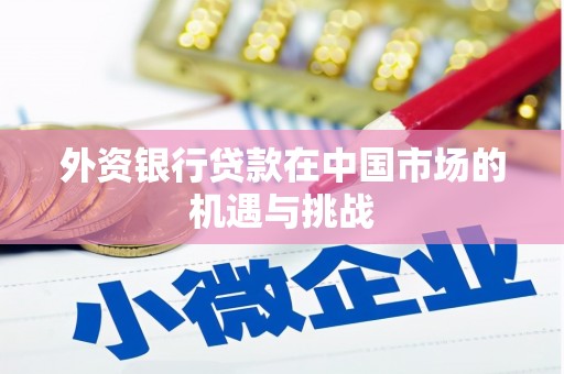 咸宁外资银行贷款在中国市场的机遇与挑战