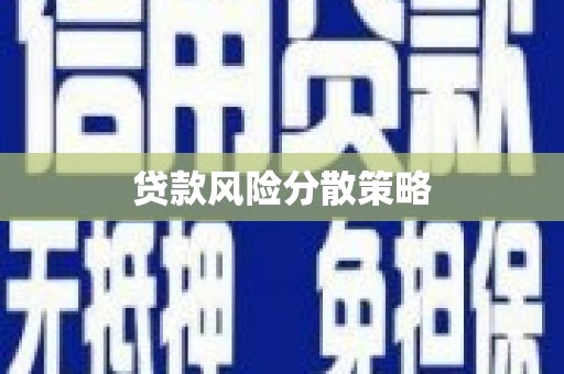 咸宁贷款风险分散策略