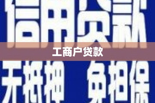 咸宁工商户贷款