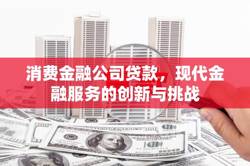 咸宁消费金融公司贷款，现代金融服务的创新与挑战