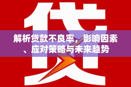 咸宁解析贷款不良率，影响因素、应对策略与未来趋势