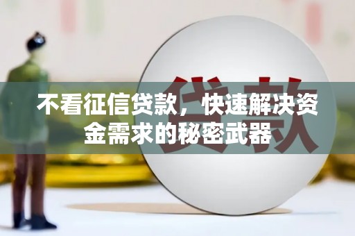咸宁不看征信贷款，快速解决资金需求的秘密武器