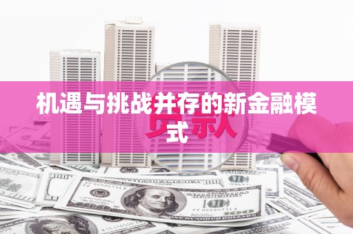 咸宁机遇与挑战并存的新金融模式