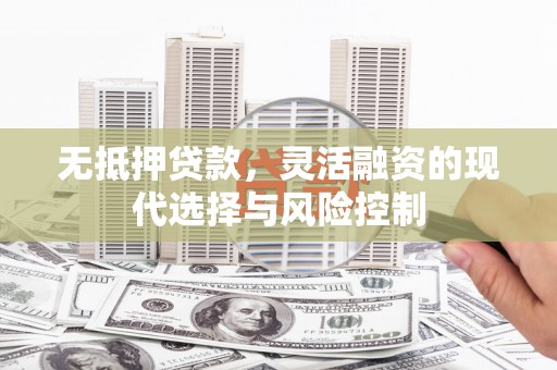 咸宁无抵押贷款，灵活融资的现代选择与风险控制