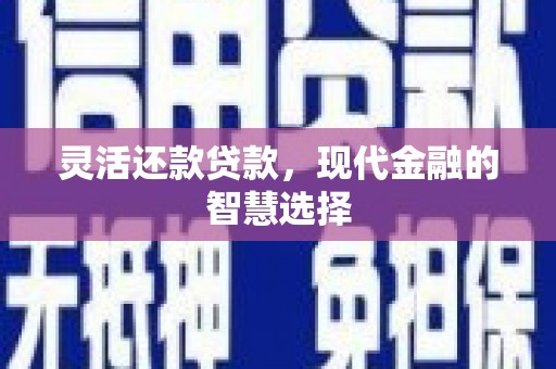 咸宁灵活还款贷款，现代金融的智慧选择