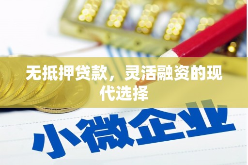 咸宁无抵押贷款，灵活融资的现代选择