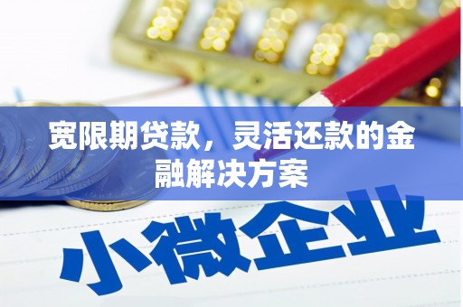 咸宁宽限期贷款，灵活还款的金融解决方案