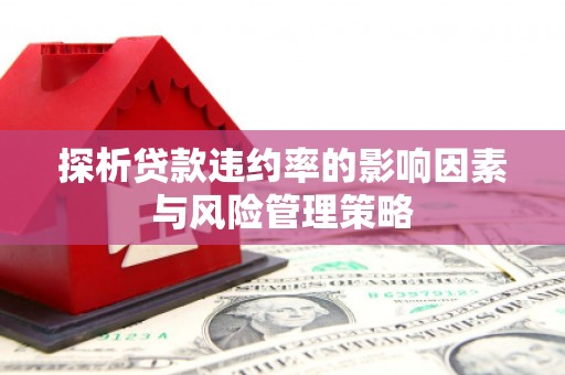 咸宁探析贷款违约率的影响因素与风险管理策略