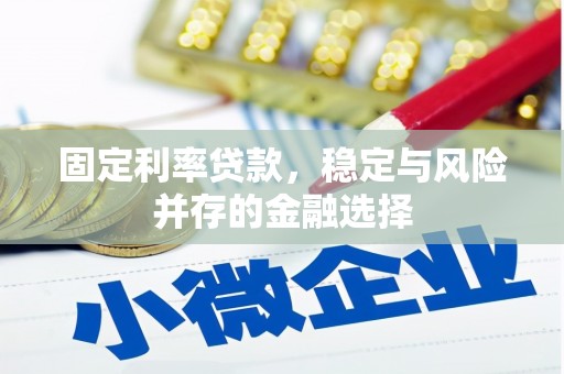 咸宁固定利率贷款，稳定与风险并存的金融选择