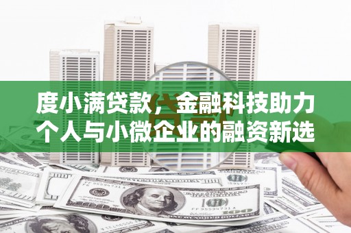 咸宁度小满贷款，金融科技助力个人与小微企业的融资新选择