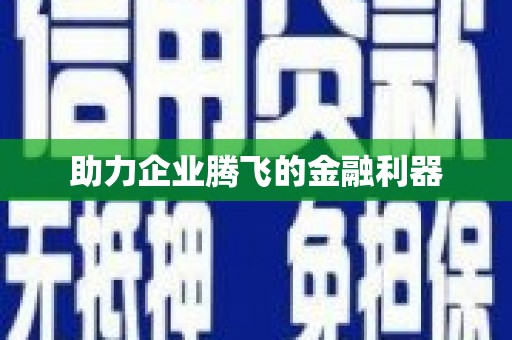 咸宁助力企业腾飞的金融利器