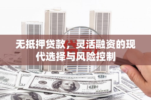 咸宁无抵押贷款，灵活融资的现代选择与风险控制
