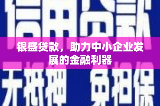 咸宁银盛贷款，助力中小企业发展的金融利器