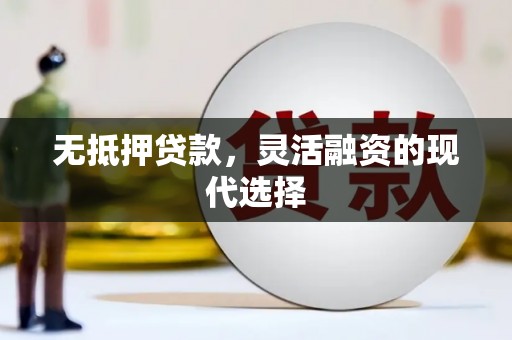 咸宁无抵押贷款，灵活融资的现代选择