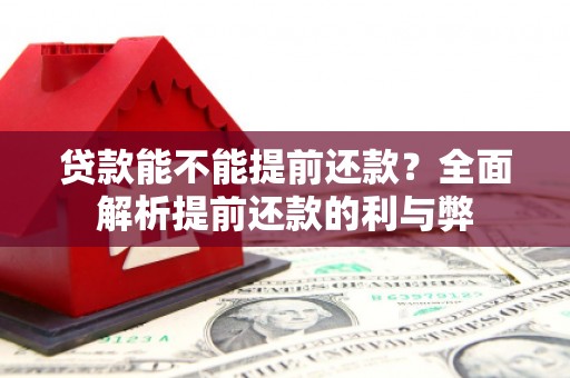 咸宁贷款能不能提前还款？全面解析提前还款的利与弊