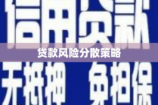 咸宁贷款风险分散策略