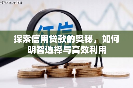 咸宁探索信用贷款的奥秘，如何明智选择与高效利用