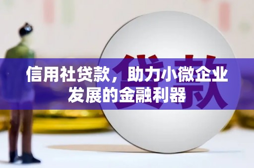 咸宁信用社贷款，助力小微企业发展的金融利器