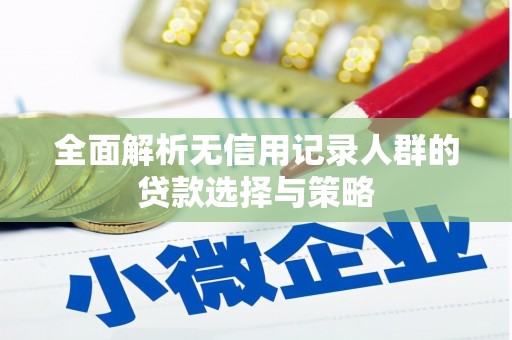 咸宁全面解析无信用记录人群的贷款选择与策略