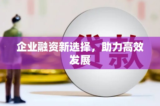 咸宁企业融资新选择，助力高效发展