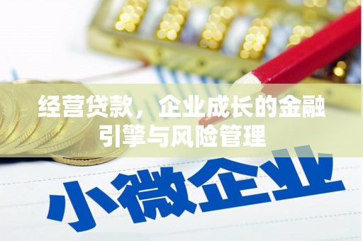 咸宁经营贷款，企业成长的金融引擎与风险管理