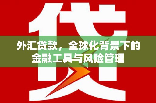 咸宁外汇贷款，全球化背景下的金融工具与风险管理