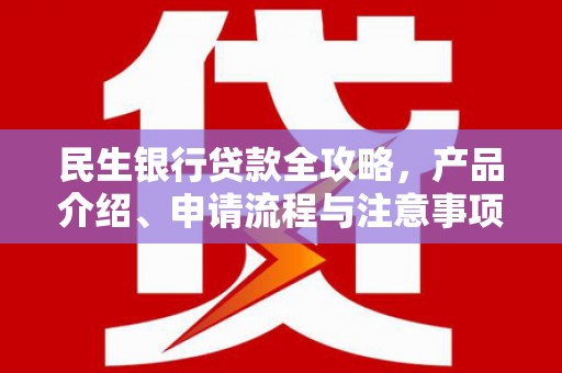 咸宁民生银行贷款全攻略，产品介绍、申请流程与注意事项